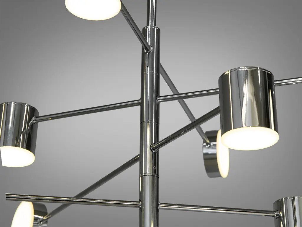 Люстра LED Diasha D302-8CH, 40W, хром, 8 ламп, сучасний стиль для коридору, спальні, кухні та офісу - фото 4