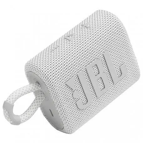 Портативна акустика JBL GO3 бездротова біла (JBLGO3WHITE) - фото 2