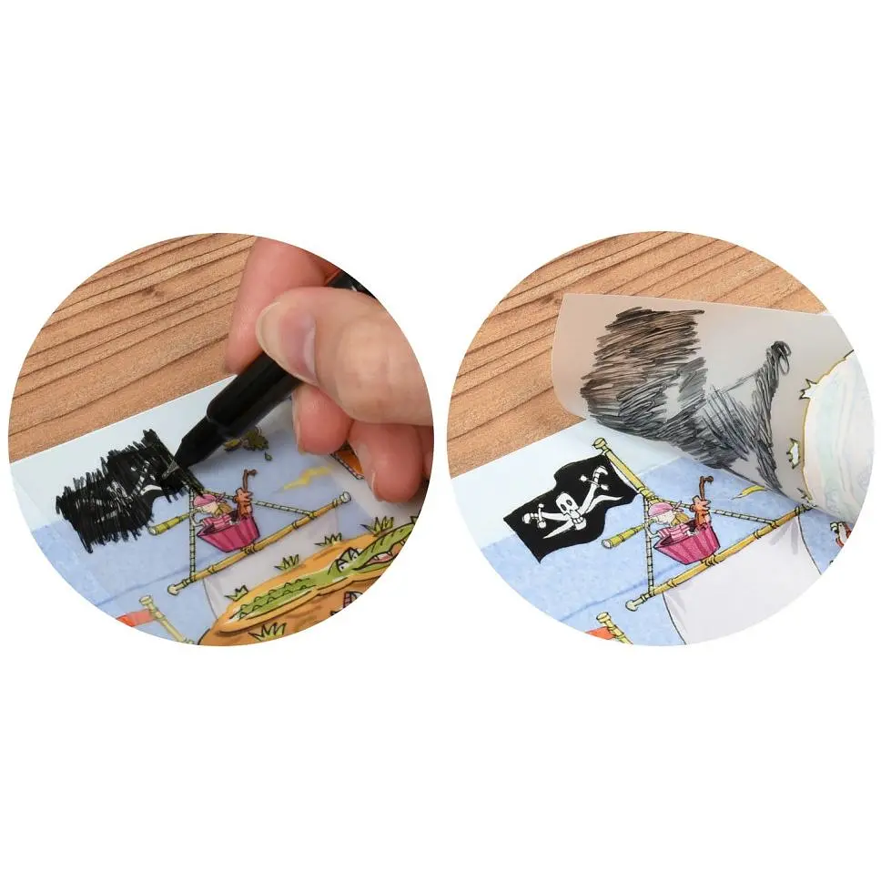 Набор переводных наклеек Scribble Down с онлайн приложением Остров пиратских сокровищ А4 SD/20 - фото 2