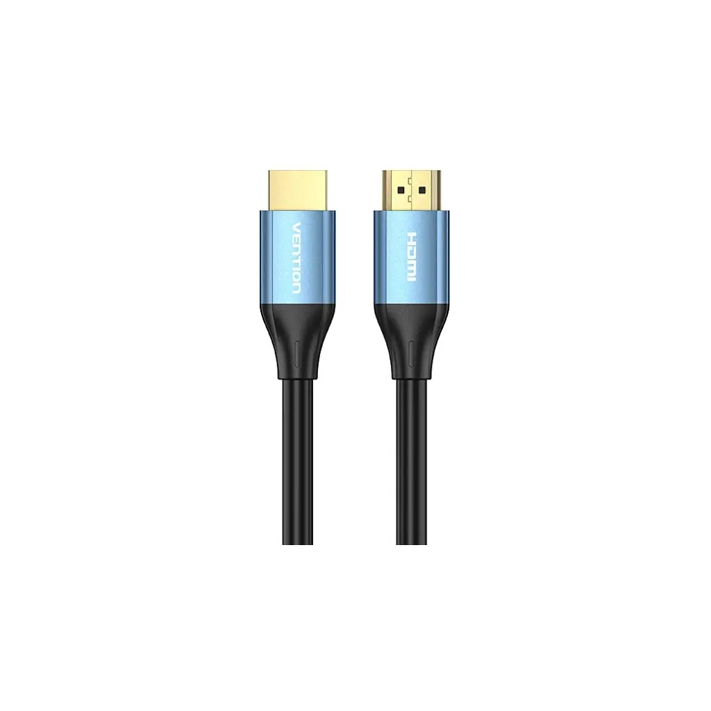 Кабель мультимедійний HDMI M to HDMI M 8.0m V2.0 4K60Hz aluminum alloy blue Vention (ALHSK) - фото 2