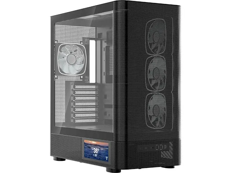 Корпус MODECOM VOLCANO AQ400 ARGB MIDI BLACK (MC-A-AQ400-4FA-B) - фото 2