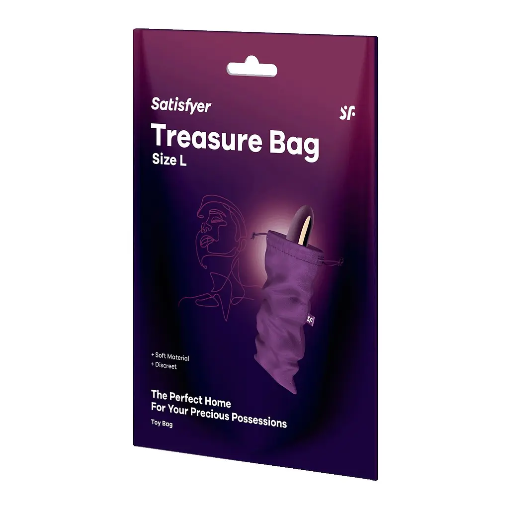 Мішечок для зберігання іграшок Satisfyer Treasure Bag L Violet Satisfyer IG059976; SX0550 98413 - фото 3
