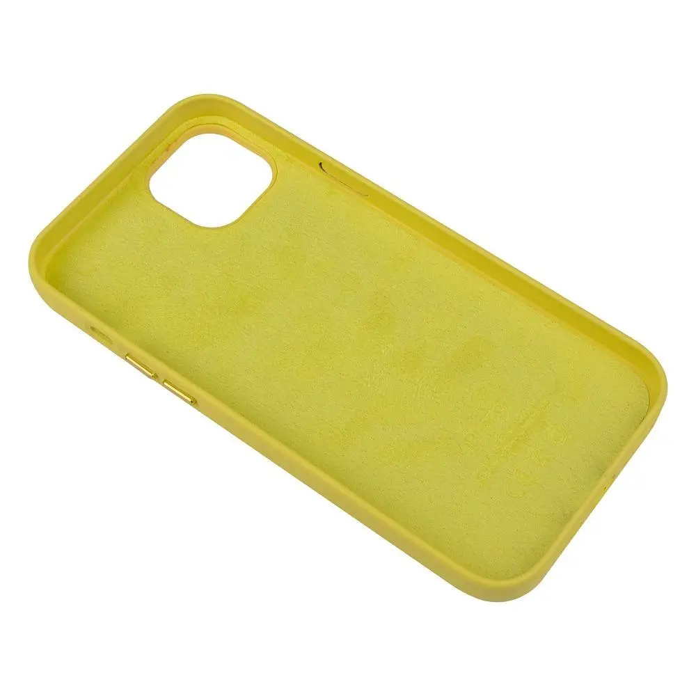 Чохол Leather Case для Apple iPhone 14 Pro Canary yellow - фото 2