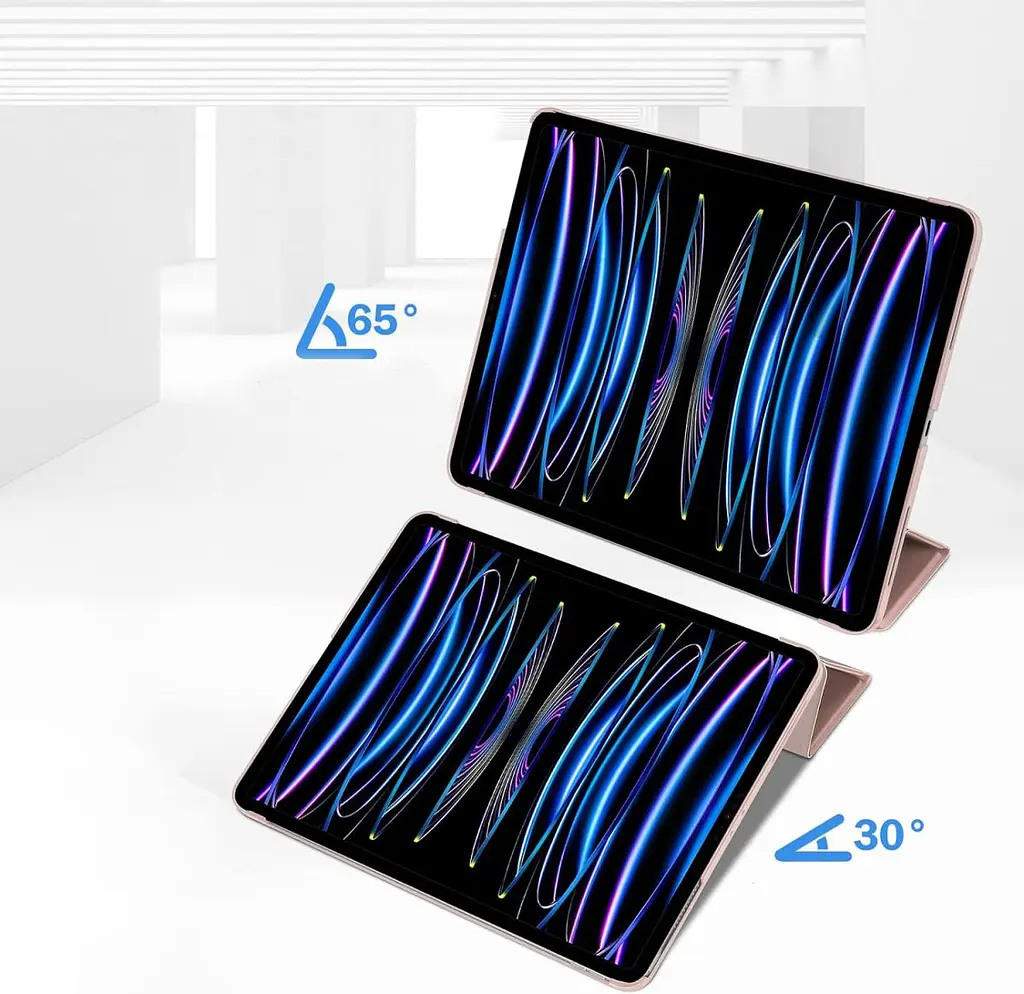 Чохол-книжка BeCover Tri Fold Hard для Apple iPad Pro 12.9 2020/2021/2022 Pink (711721) - фото 5