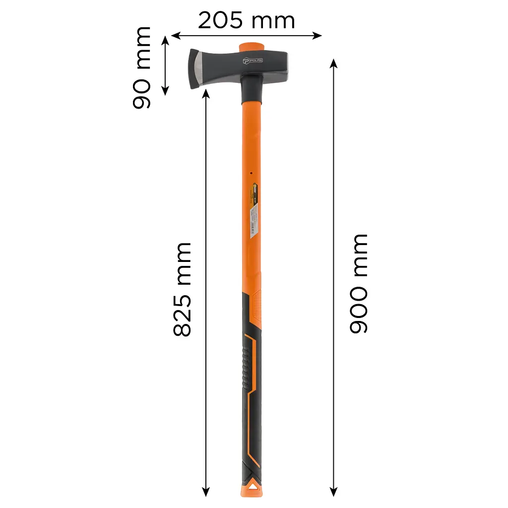 Колун для дров Polax 2700 г фібергласова ручка (36-007) - фото 4