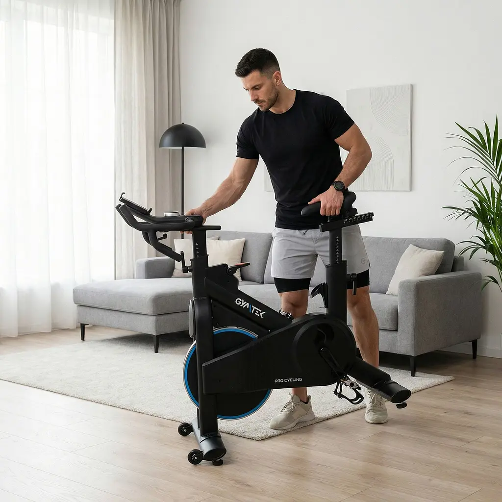 Спинбайк Gymtek XS2000 электромагнитный синий - фото 6