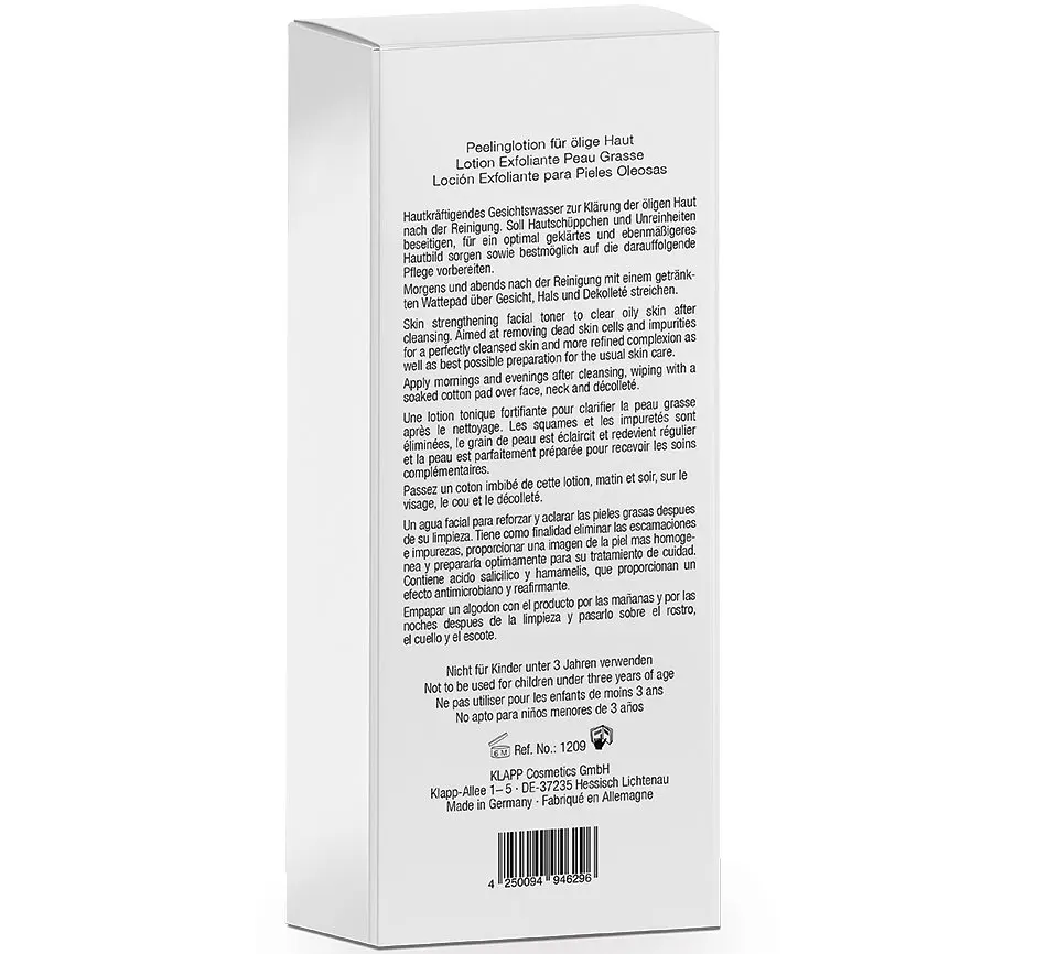Ексфоліатор Klapp Clean & Active Exfoliator Oily Skin для жирної шкіри обличчя, 250 мл - фото 3