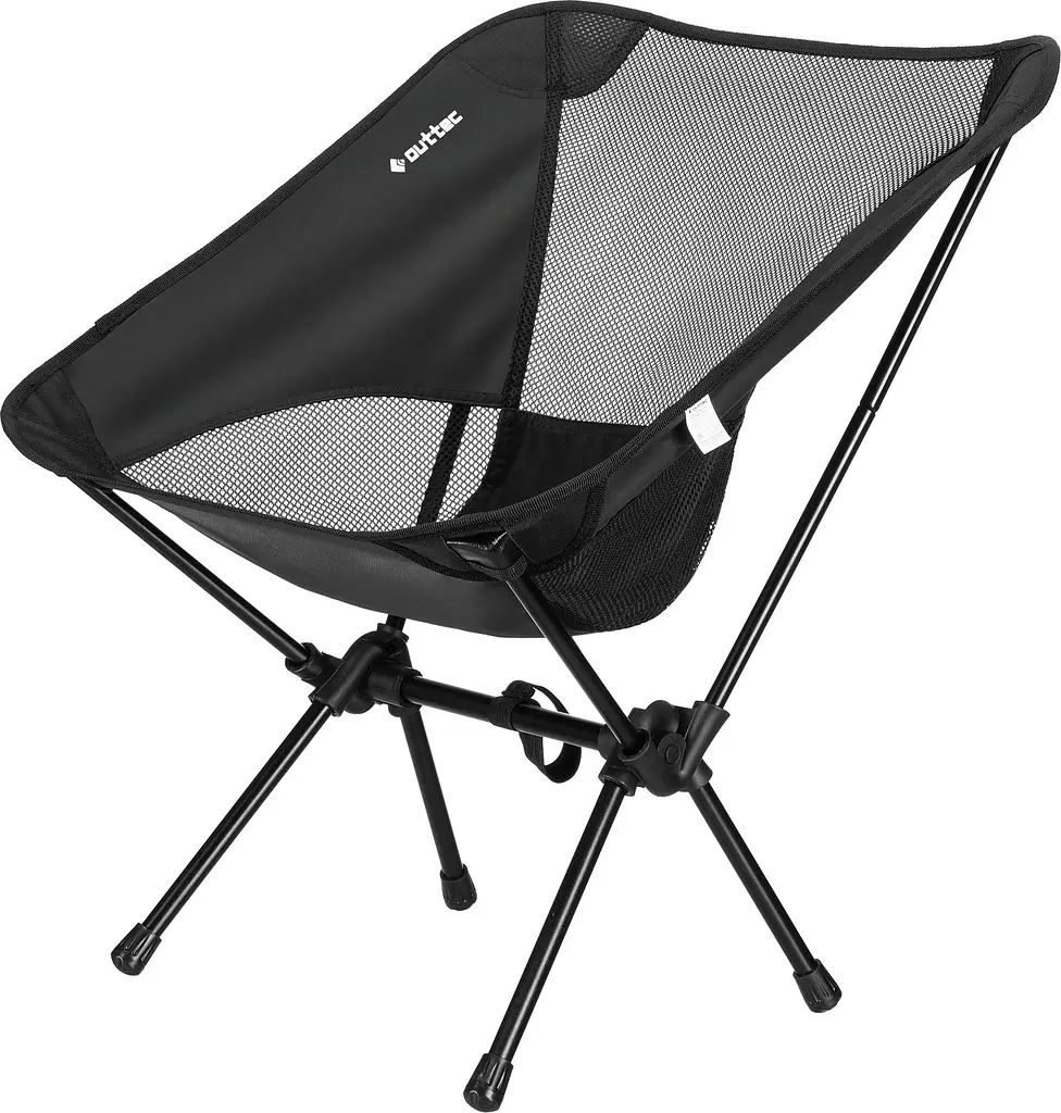 Крісло туристичне ультралегке розкладне Outtec Moon Chair Light з чохлом чорний - фото 11