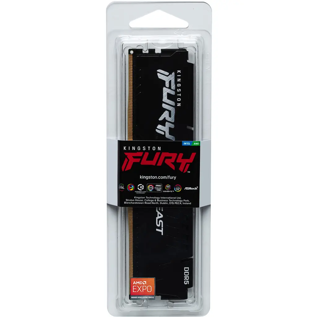 Модуль пам'яті для комп'ютера DDR5 32GB 6000 MHz Beast EXPO Kingston Fury (ex.HyperX) (KF560C36BBE-32) - фото 4