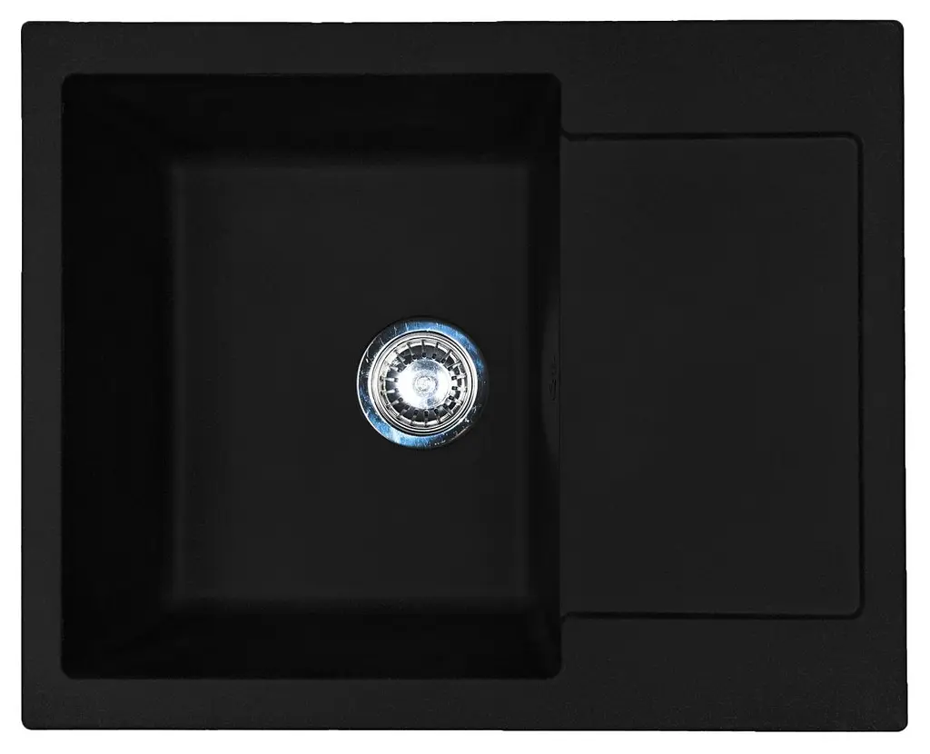 Кухонна мийка Adamant MINIMAL антрацит 615x495x200 мм, з крилом 61,5 см - фото 3