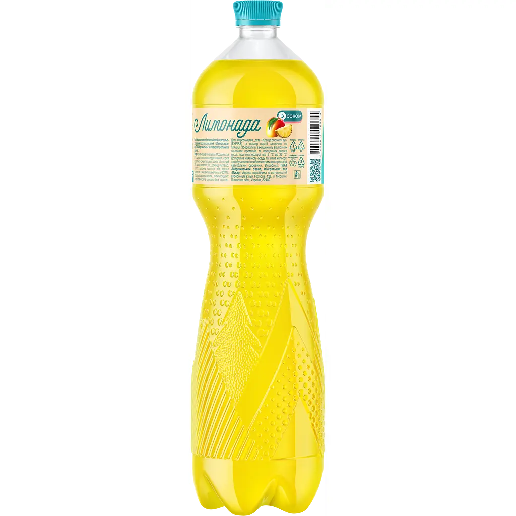 Напій Моршинська Лимонада Тропічні фрукти середньогазований 1.5 л - фото 3