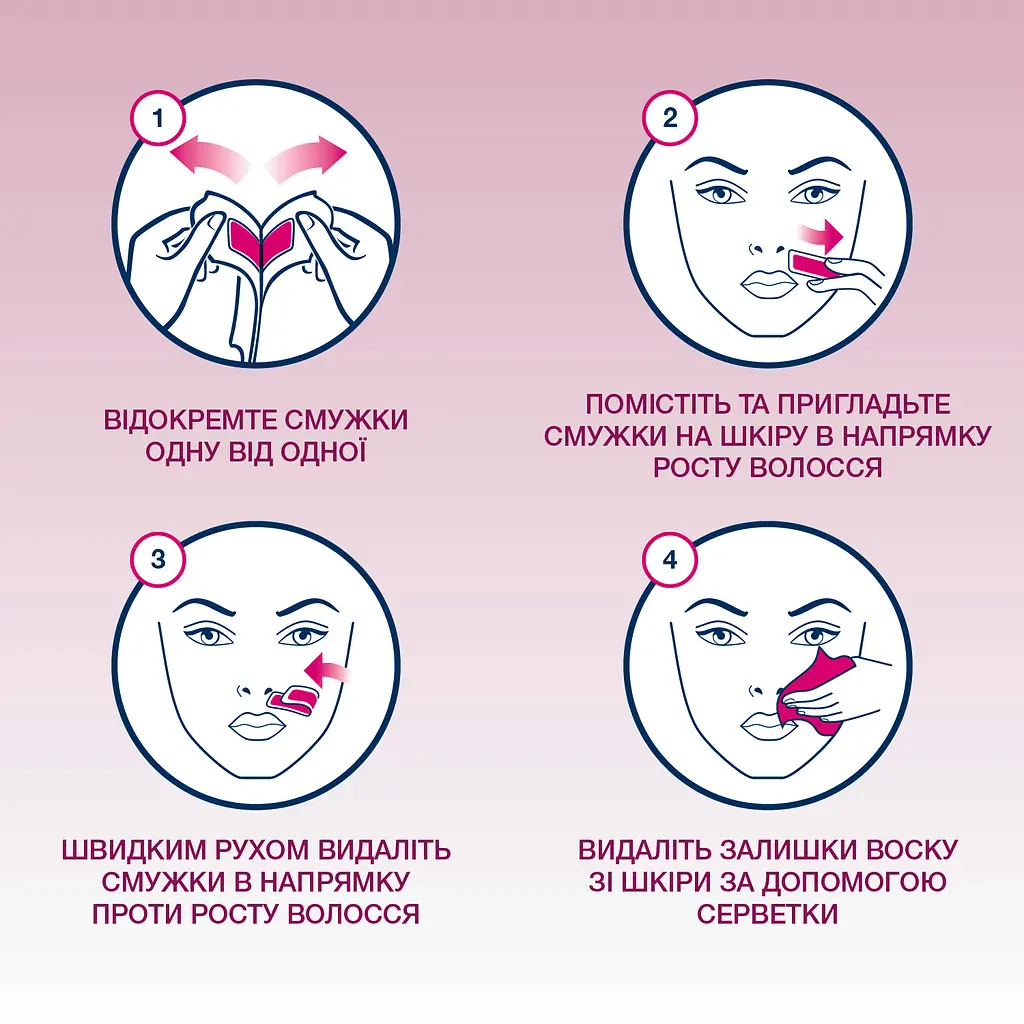 Восковые полоски Veet Easy-Gelwax для чувствительных участков тела и лица 20 шт. (3172249) - фото 3