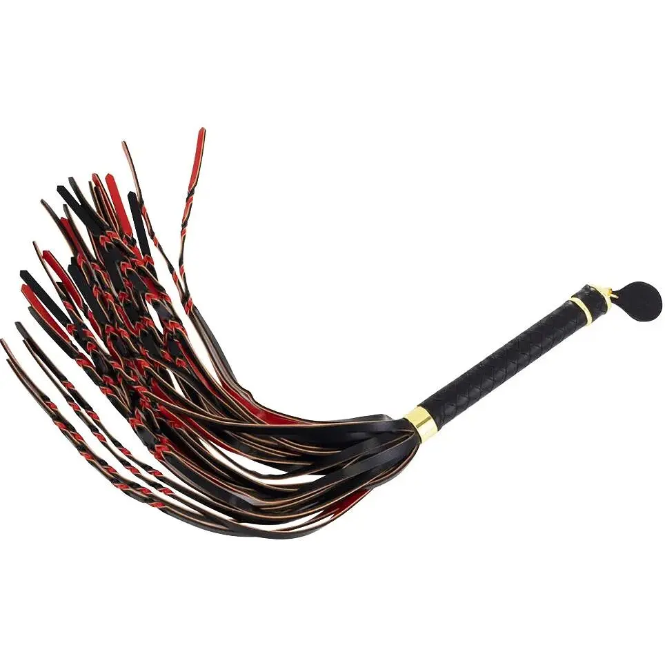 Флогер Lockink Sevanda Red & Black Braided Tail Flogger - фото 3