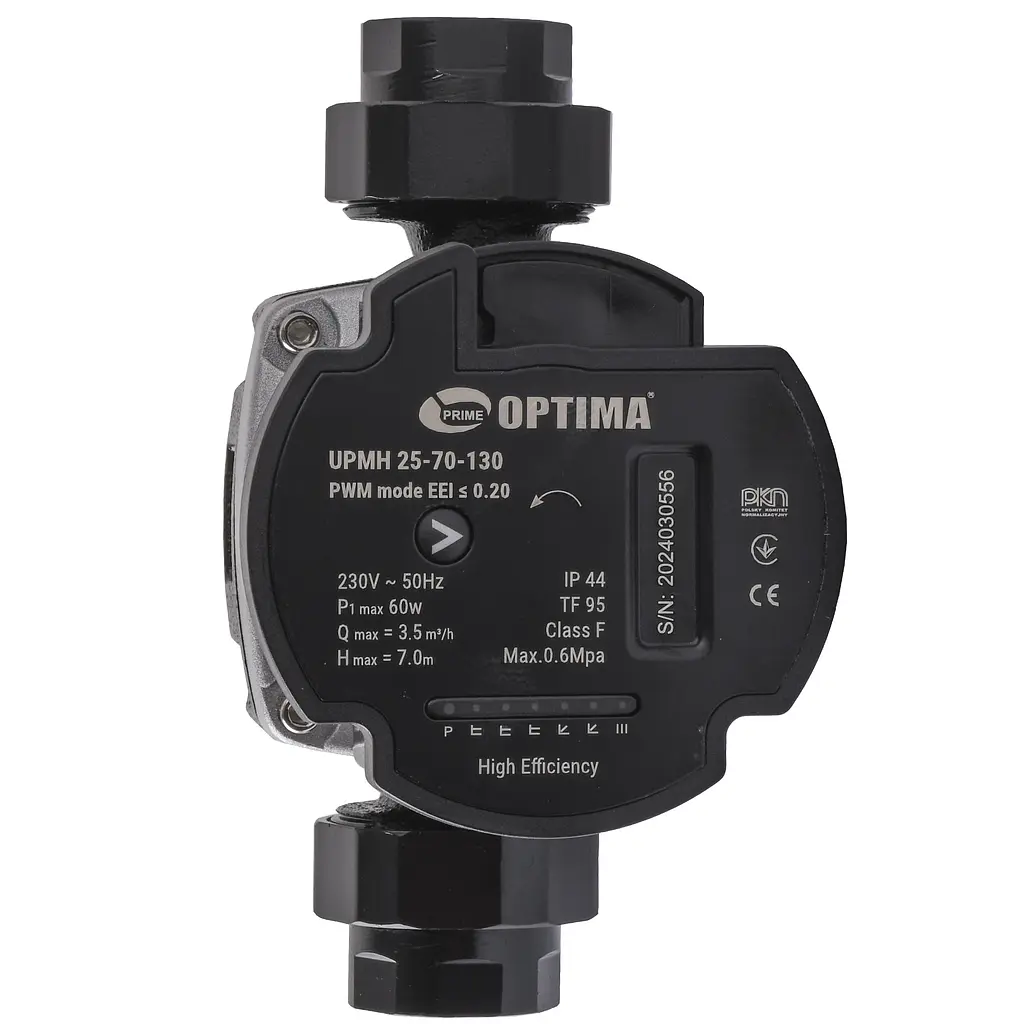 Насос циркуляційний енергоощадний Optima PRIME UPMH 25-70AUTO 130 мм + гайки - фото 2
