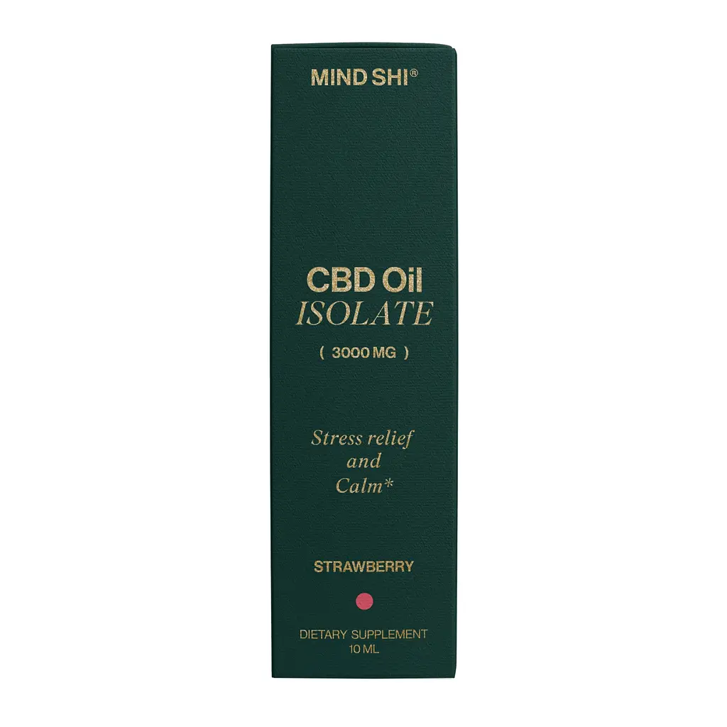 Ізолят канабідіолу Mind Shi CBD Oil Isolate Strawberry 3000 мг 10 мл - фото 5