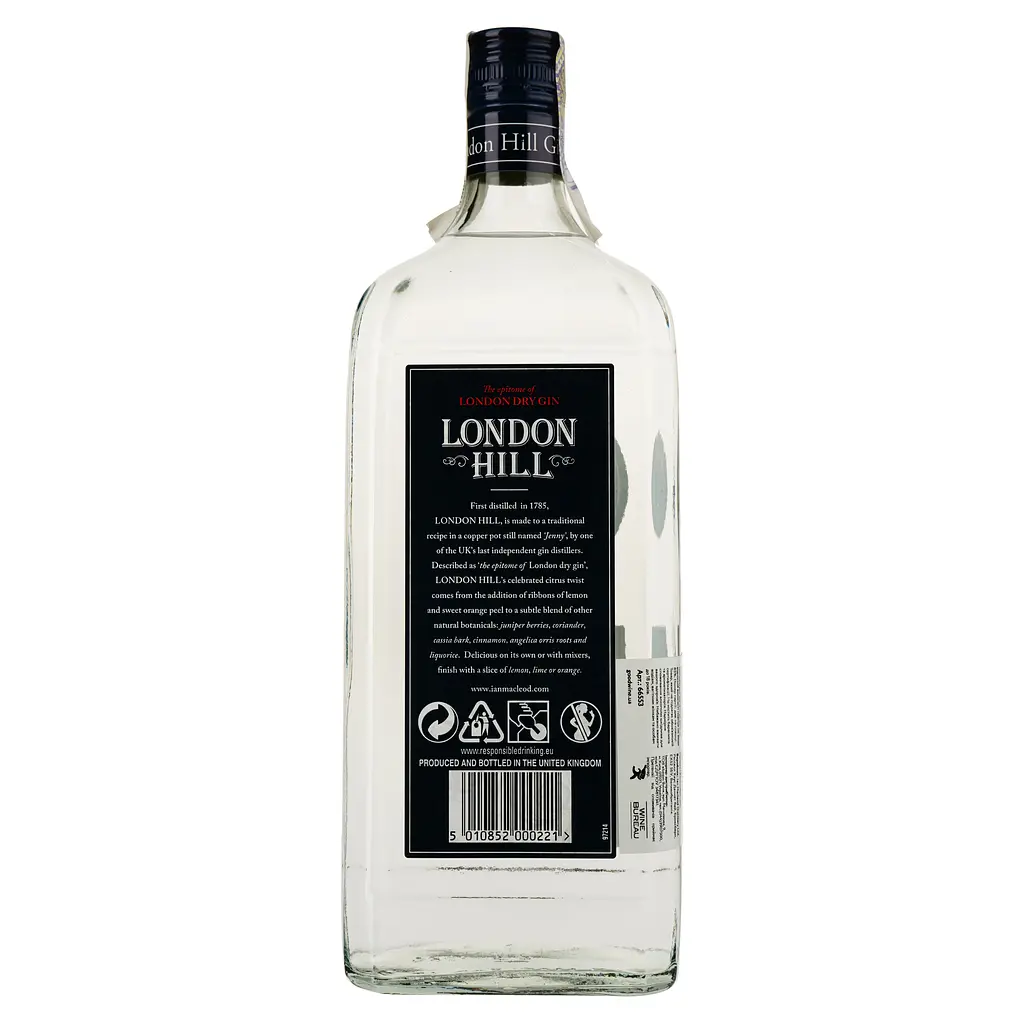 Джин London Hill 43% 1 л - фото 2
