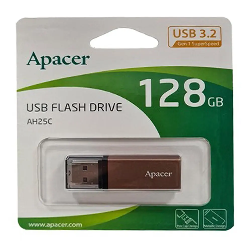 Флеш-накопичувач Apacer USB 3.2 Gen 1 AH25C 128GB Bronze - фото 2