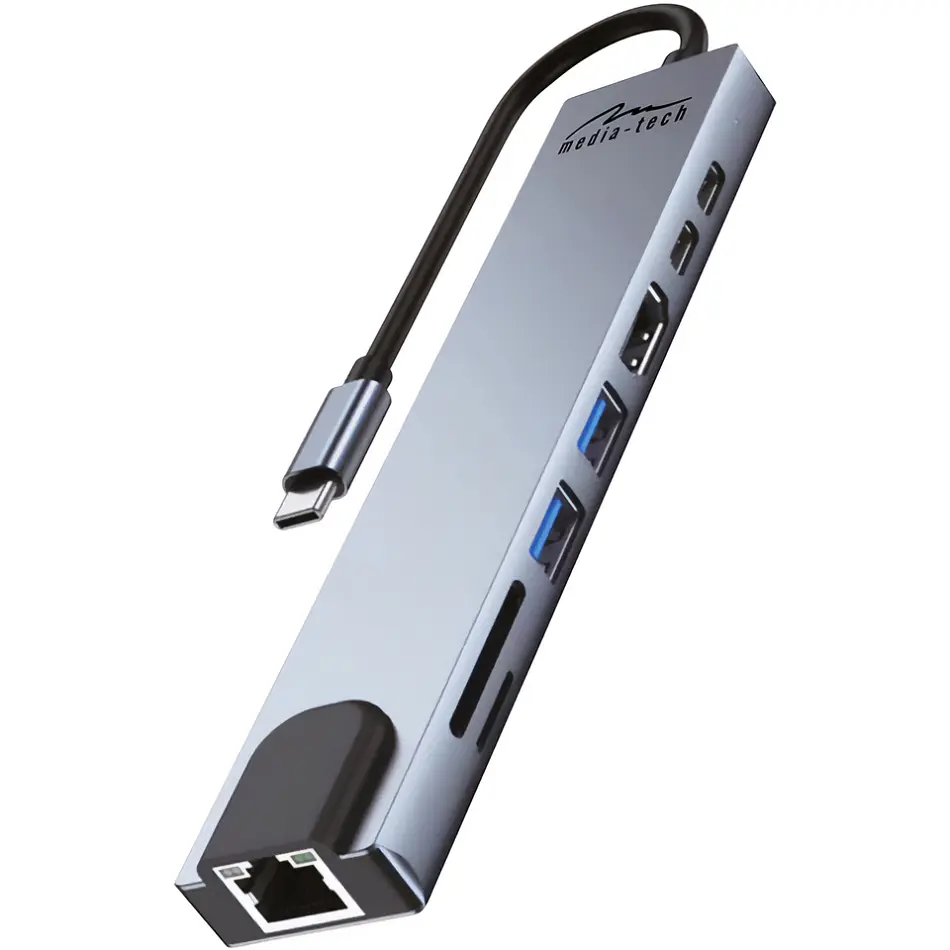 Док-станція Media-Tech USB 3.1 Type-C 8-in-1