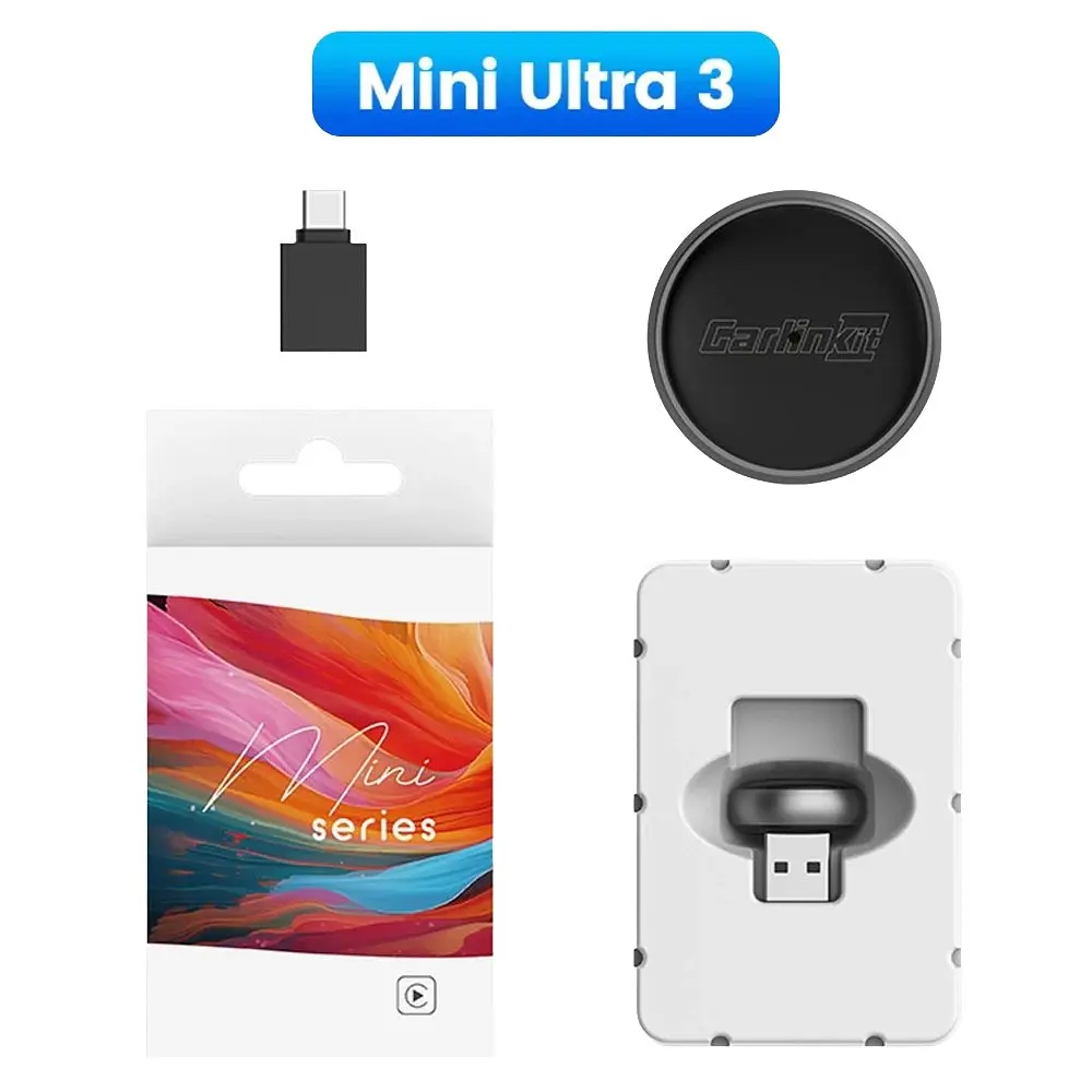 Бездротовий USB Адаптер 2в1 CarlinKit 5.0 Mini Ultra 3 для автомобіля Apple CarPlay і Android Auto, WiFi 5G, Bluetooth 5.0 - фото 6