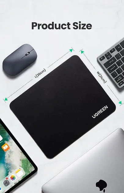 Килимок для миші Ugreen LP126 Чорний 26х21см (90410) - фото 3