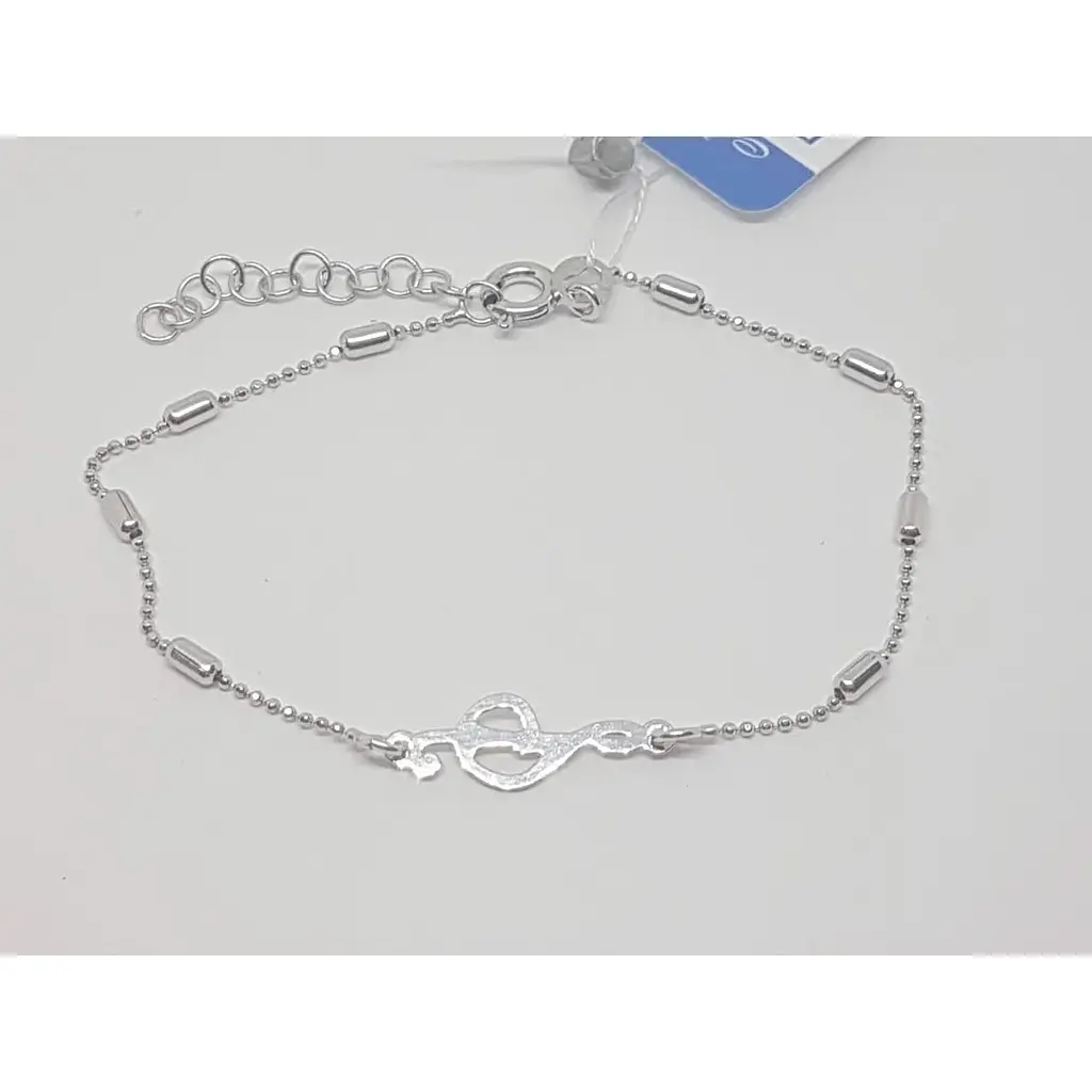 Срібний браслет Аметист 2214450FA - фото 2