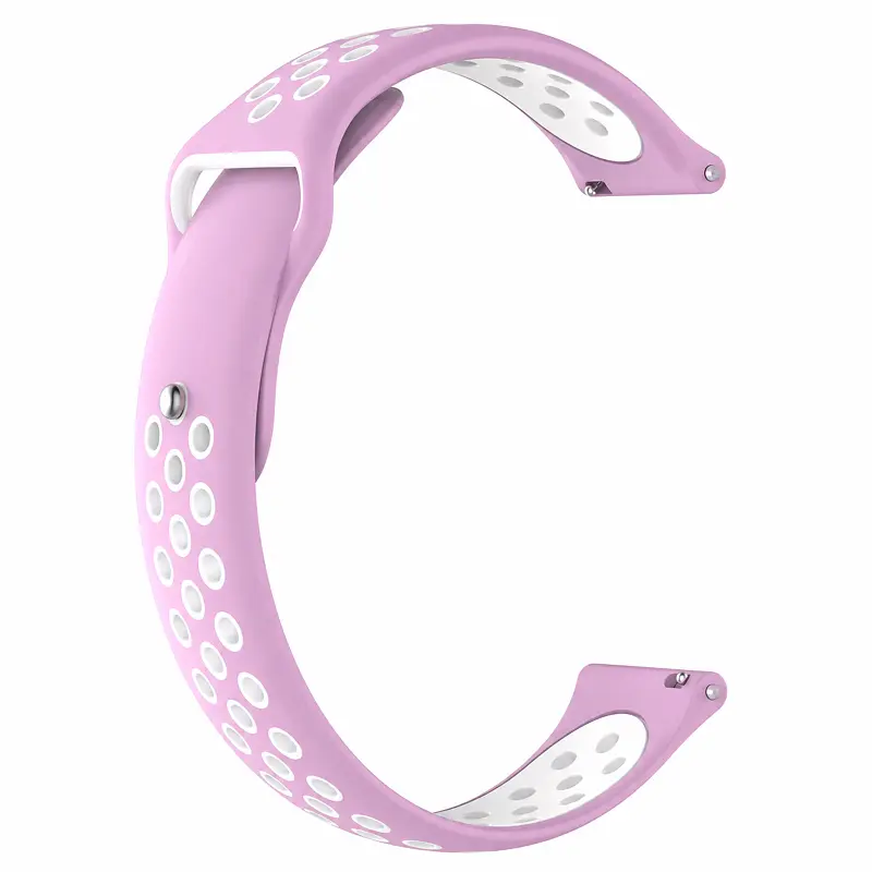 Силіконовий ремінець Active Air для Smart Watch 20mm Powder / White