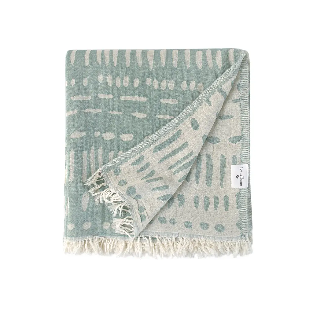 Покрывало Lotus Home - Malia yesil зеленый 190x225 - фото 3