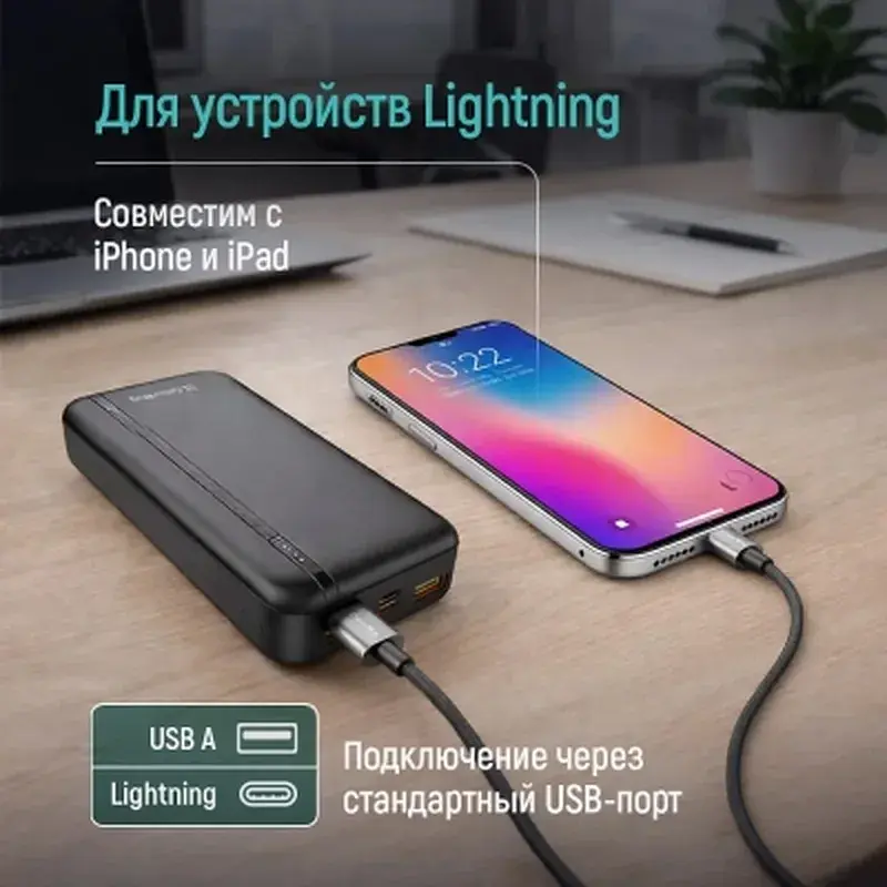 Дата кабель USB 2.0 AM to Lightning 2.0m 3A zinc alloy braided black ColorWay (CW-CBUL099-BK) - фото 7