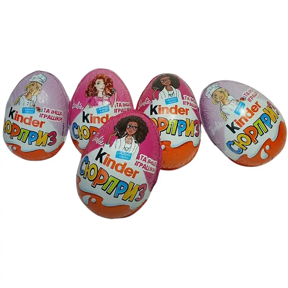 Яйце шоколадне Kinder Сюрприз Barbie для дівчаток 20 г (365776) - фото 2