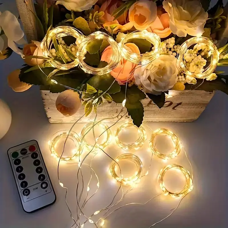 Гірлянда завіса штора 3*3м 300LED USB c пультом 8 режимів для прикрас вікон і тераси, теплий білий (жовтий) - фото 3