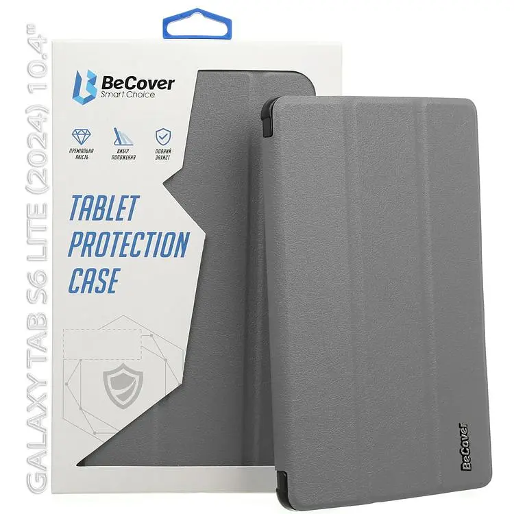 Чохол-книжка BeCover Flexible TPU Mate для Samsung Galaxy Tab S6 Lite -2024 10.4" P620/P625/P627 Grey (712515) - фото 4