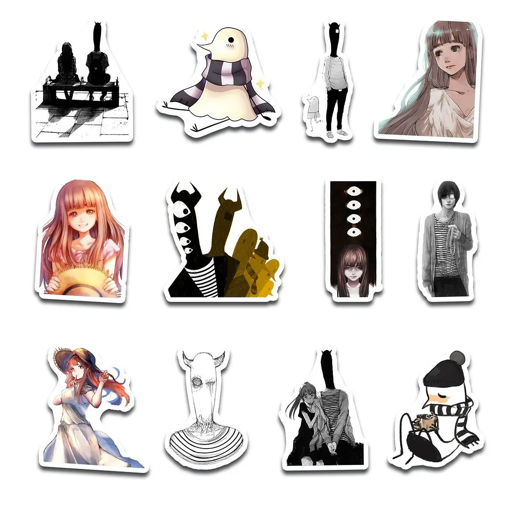 Стикерпак GeekLand Goodnight Punpun 45 штук (SP GP 01) - фото 3