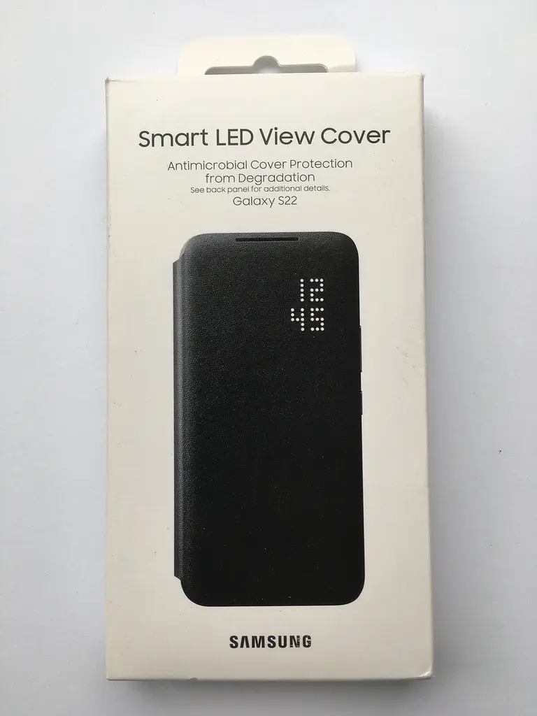 Оригінальний чохол-книжка Smart LED Wallet View Cover для Samsung Galaxy S22 Чорний (EF-NS901PBEGRU) - фото 6