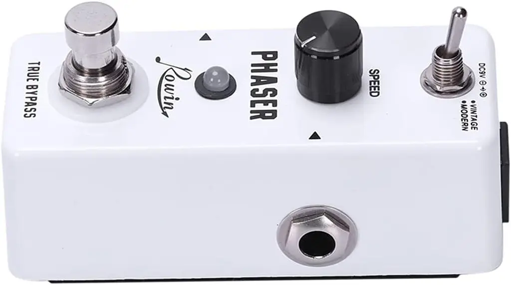 Аналоговая педаль фазового эффекта Rowin LEF-313 Phaser для электрогитары в винтажных и современных режимах с True Bypass - фото 4