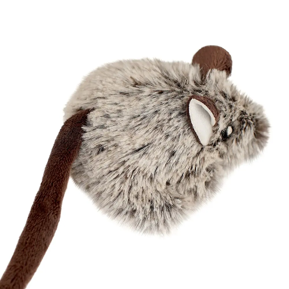 Іграшка для котів Barksi Sound Toy Мишка з Датчиком Торкання та Звуковим Чіпом 17 см - фото 3