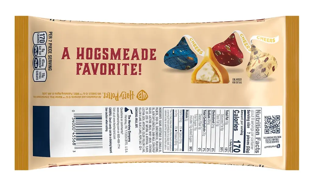 Шоколадні цукерки Hershey's Kisses Harry Potter Butterbeer Flavored Easter Candy 255г - фото 3