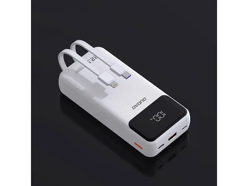 Зовнішній акумулятор (Power Bank) Dudao K15Pro 20000 mAh 22.5W White (6977196682447) - фото 5