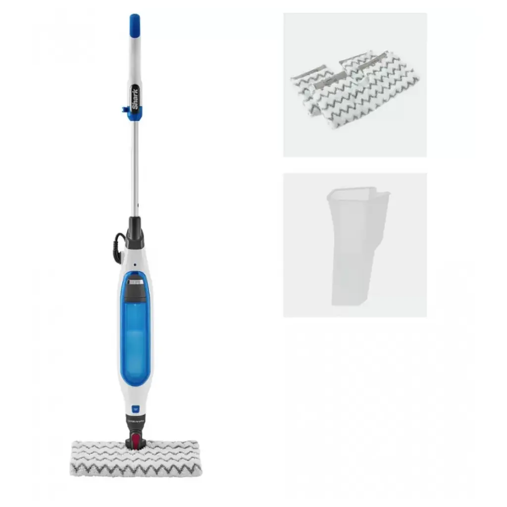 Паровая швабра Shark Klik'n'Flip Manual Steam Mop бело-синяя (S6001EU) - фото 2