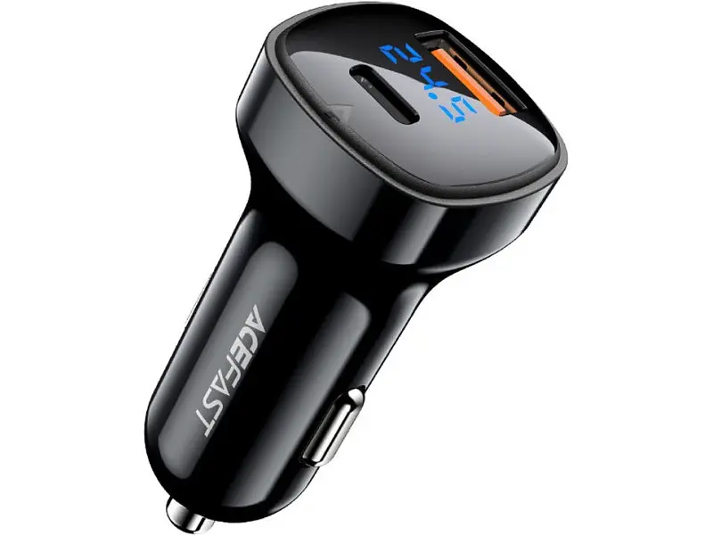 Автомобільний зарядний пристрій Acefast B4 Fast Charge Car Charger 66 W Black (AFB4B) - фото 2