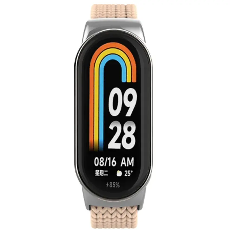 Ремінець до фітнес браслета Armorstandart Braided Solo Loop для Xiaomi Smart Band 10/9/8 Pink Sand (ARM86883) - фото 2