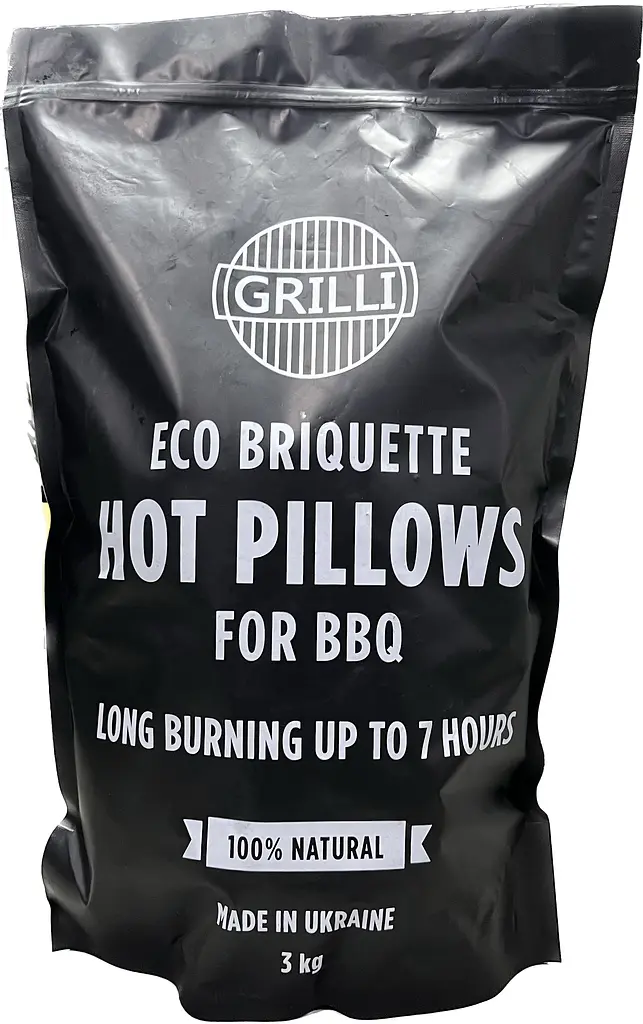 Деревно-вугільний екобрикет Grilli Hot Pillows 3 кг (777777) - фото 3
