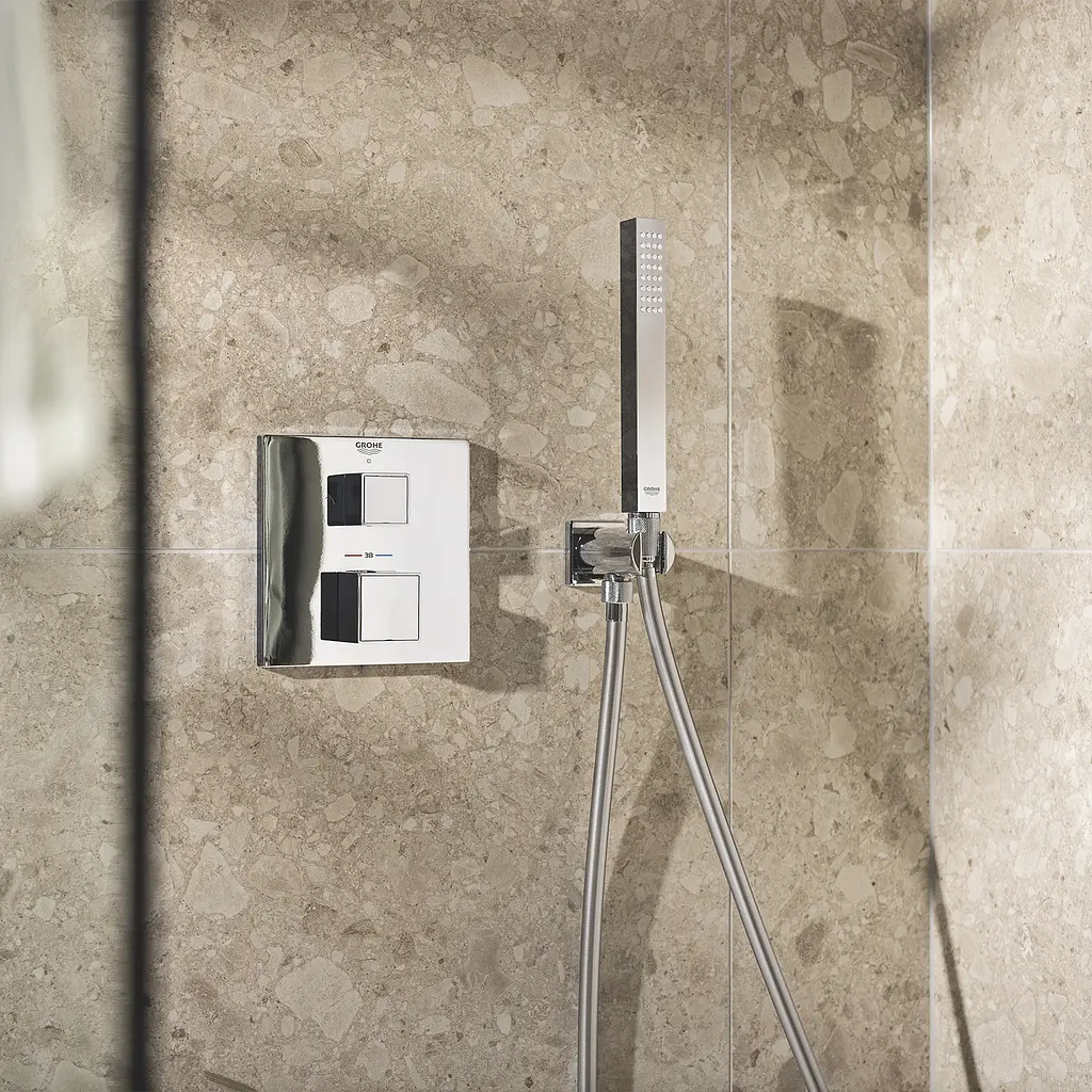 Душова система прихованого монтажу Grohe QuickFix Precision Cube Vitalio Rain Mono 310 Cube 34879000, Хром - фото 8