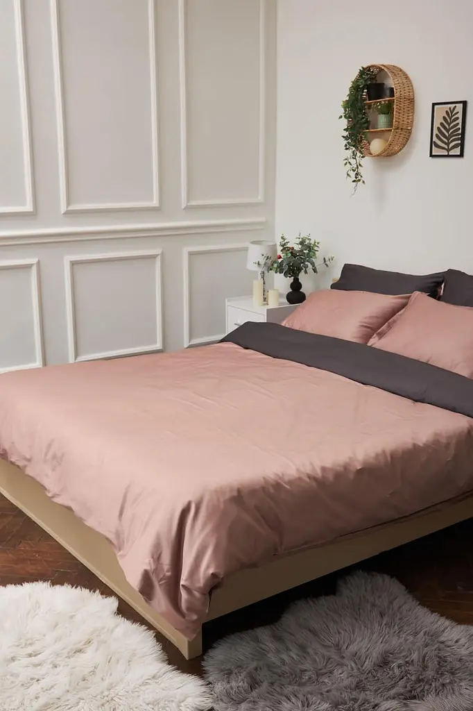 Комплект постельного белья Moon&Star King Size 220x240 см наволочки 4х70х70 см Violet Satin Premium - фото 2