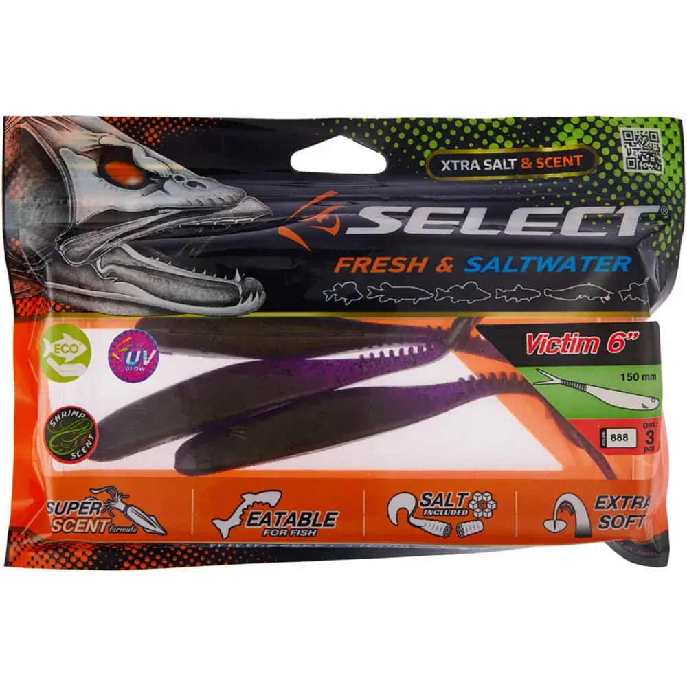 Силикон Select Victim V-Tail 6" #888 (3 шт/уп) - фото 2