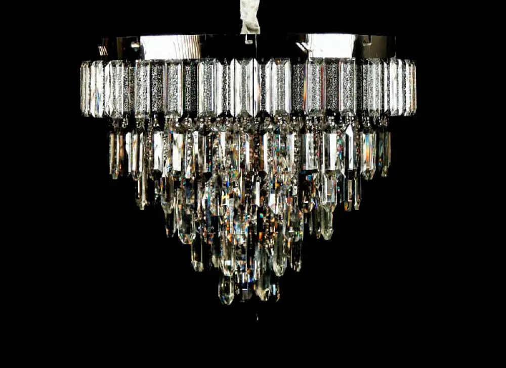 Люстра кришталева LED Splendid Ray L4027/500/6+1, 7 ламп, хром/білий, метал, сучасний стиль - фото 2