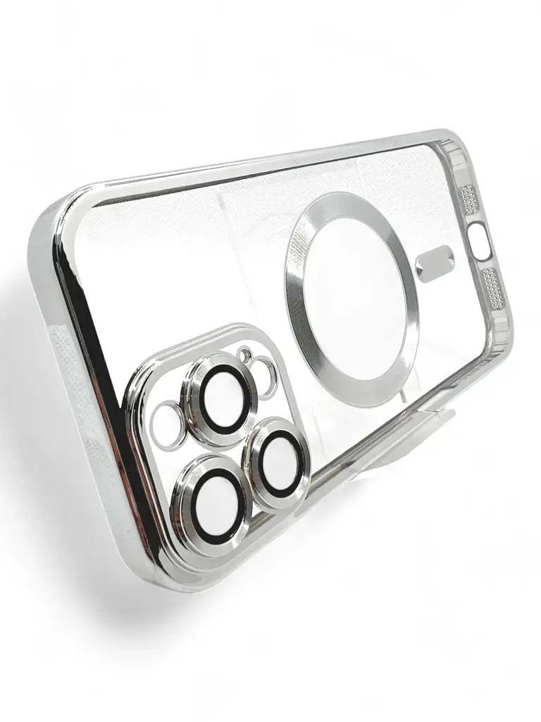 Чохол до мобільного телефона BeCover TPU Chrome Case (MagSafe) для Apple iPhone 16 Pro Max Silver (712088) - фото 3