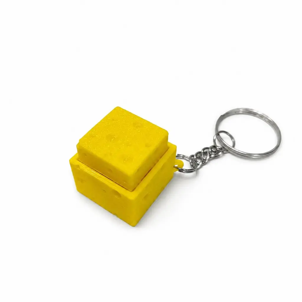 Брелок - іграшка "Cheese" кільце 2см, 3-D друк