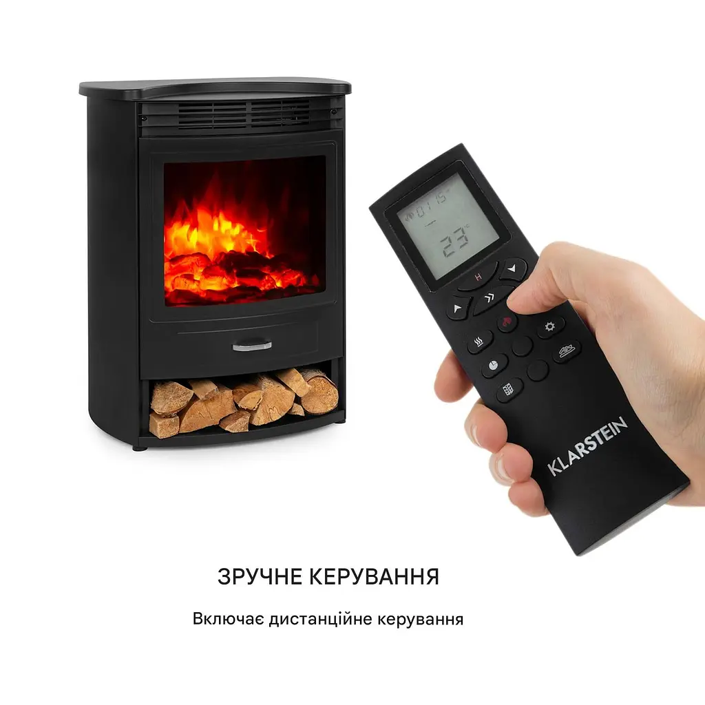 Камін електричний Klarstein Bormio S Smart (10035088) - фото 4