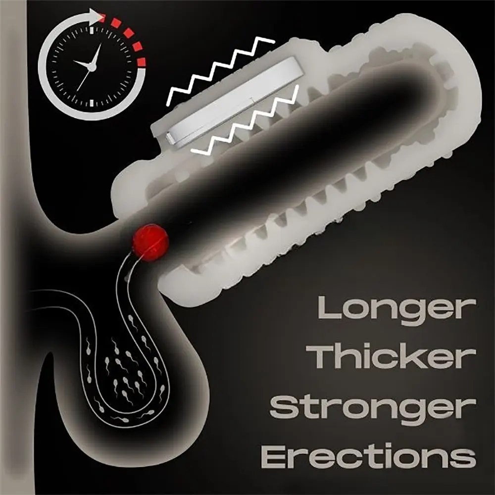 Мастурбатор Knights Ring Vibrating Dual Purpose Sleeve-Drip - фото 9