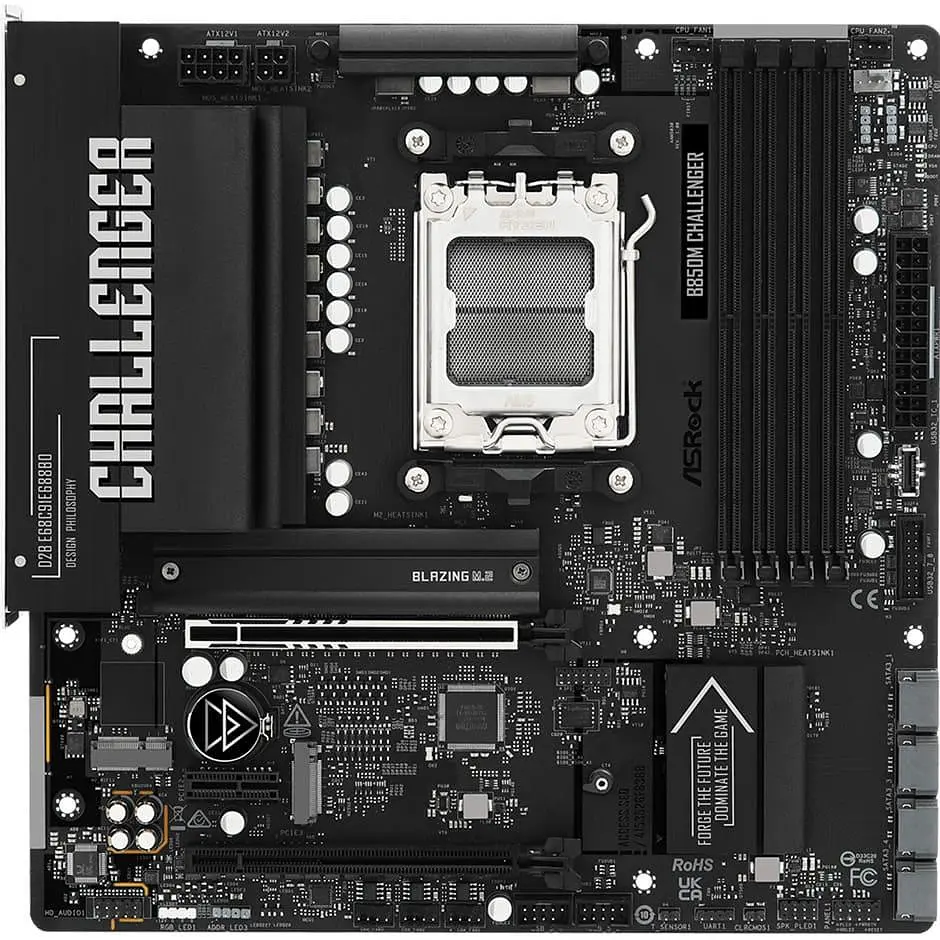 Материнская плата ASRock B850M CHALLENGER (B850M CHALLENGER) (Socket AM5, AMD B850, Micro-ATX) - фото 2